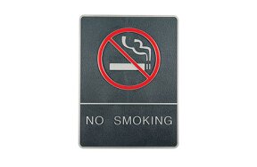 DOOR SIGN "NO SMOKING"